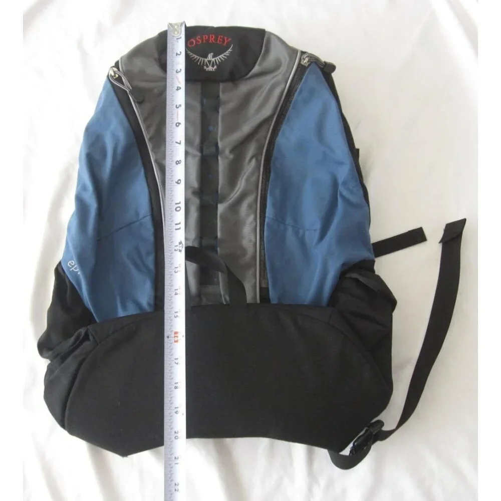 Osprey Echo Hiking Backpack Blue & Black Daypack Outdoor Rucksack